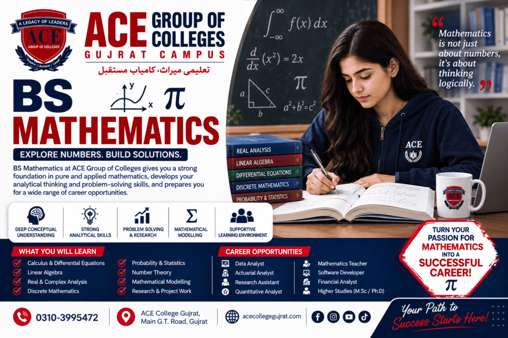 Shape Your Future with BS Mathematics at ACE College Gujrat